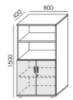 Picture of Uredski ormar W RLP-4 Premium
