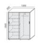 Picture of Uredski ormar s kliznim vratima W RLP-9 Premium
