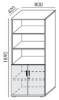 Picture of Uredski ormar W RXP-4 Premium