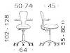 Picture of UREDSKA ERGONOMSKA STOLICA - MOVING73 Task stool