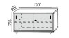 Picture of Ormar u visini stola, W A-55