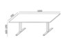 Picture of ELEKTROPODIZNI UREDSKI STOL - W S-05 (220 cm)